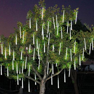 8ft Romantic Modern Cascade String Light Plastic 36 Lights Patio Solar LED Festive Lighting in Clear