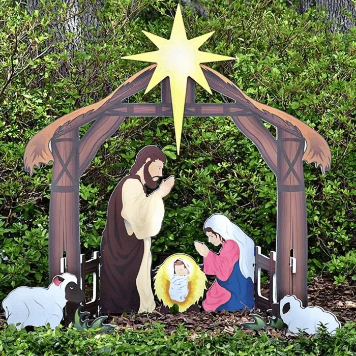 🔥LAST DAY 70% OFF 🔥Jesus Nativity Scene Sign(Buy 2 Free Shipping)