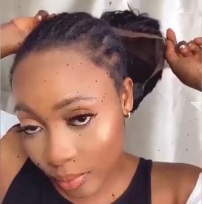 2021 New brazilian straight hair 360 lace bob ladies wig