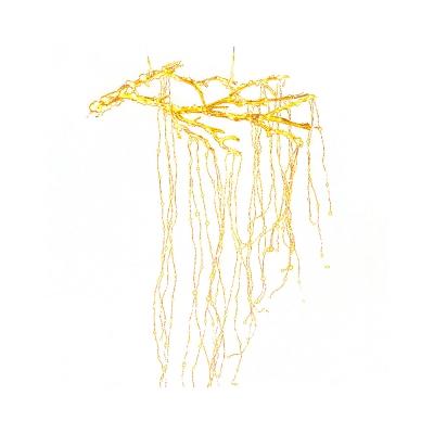 65.6ft Copper Wire Cascade Starry Fairy Light Stylish Modern 200-Light Bronze Plug-in/Battery/Solar LED String Lamp for Christmas Deco