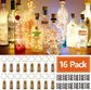 16 Pack Battery Operated LED Cork Lights Warm White 2M 20LEDs String Lighting