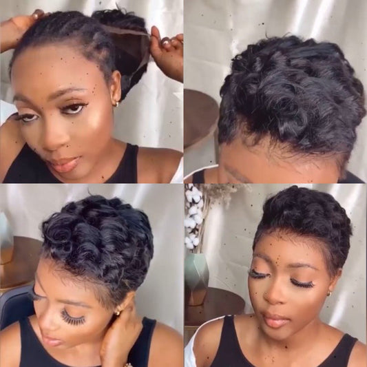 2021 New brazilian straight hair 360 lace bob ladies wig