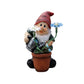 CElfin and Sunflower Resin Ground Light Kids Blue/Green Solar Operated LED Pathway Lamp