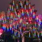 8ft Romantic Modern Cascade String Light Plastic 36 Lights Patio Solar LED Festive Lighting in Clear