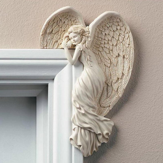 🔥Last Day Promotion 49%OFF🔥 Door Frame Angel Wings Sculpture Decor