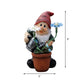 CElfin and Sunflower Resin Ground Light Kids Blue/Green Solar Operated LED Pathway Lamp