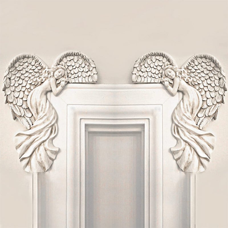 🔥Last Day Promotion 49%OFF🔥 Door Frame Angel Wings Sculpture Decor